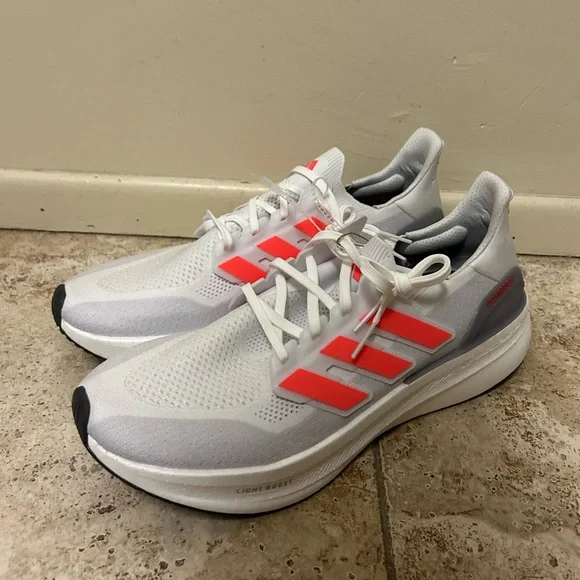 adidas | Shoes | Size 4 New No Box Adidas Ultraboost 5x White Red Running  Shoes Id8818 | Poshmark